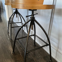 Delacruz adjustable discount height bar stool